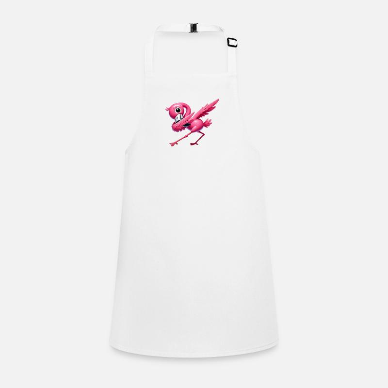 Flamingo Dabbing Children's Apron