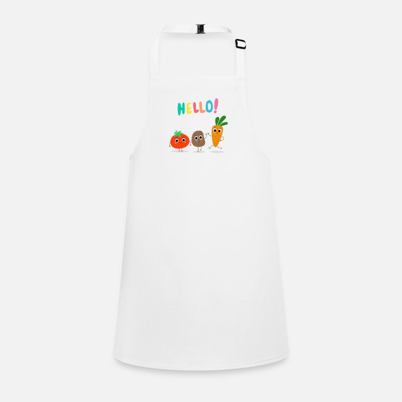 Funny Vegetables Say Hello – Frais et effronté Tablier Enfant