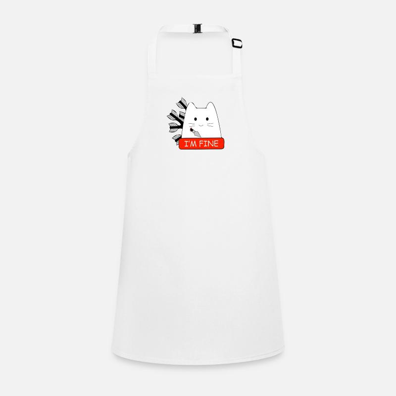 I'm Fine Cat Funny Children's Apron