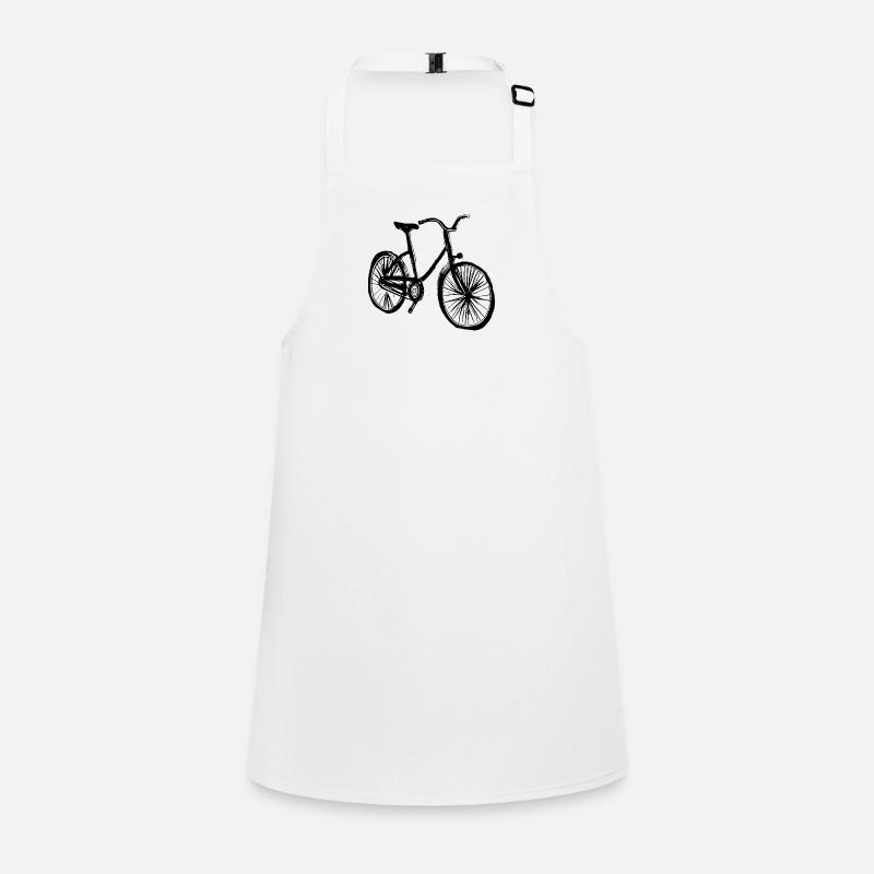 Bicycle Doodle Bicycles Cycling Silhouette 6 Children's Apron