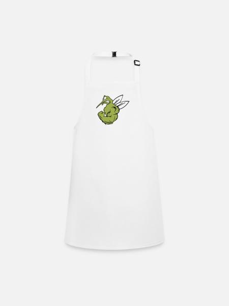 Strong Mosquito 02 - Children's Apron - white - Front