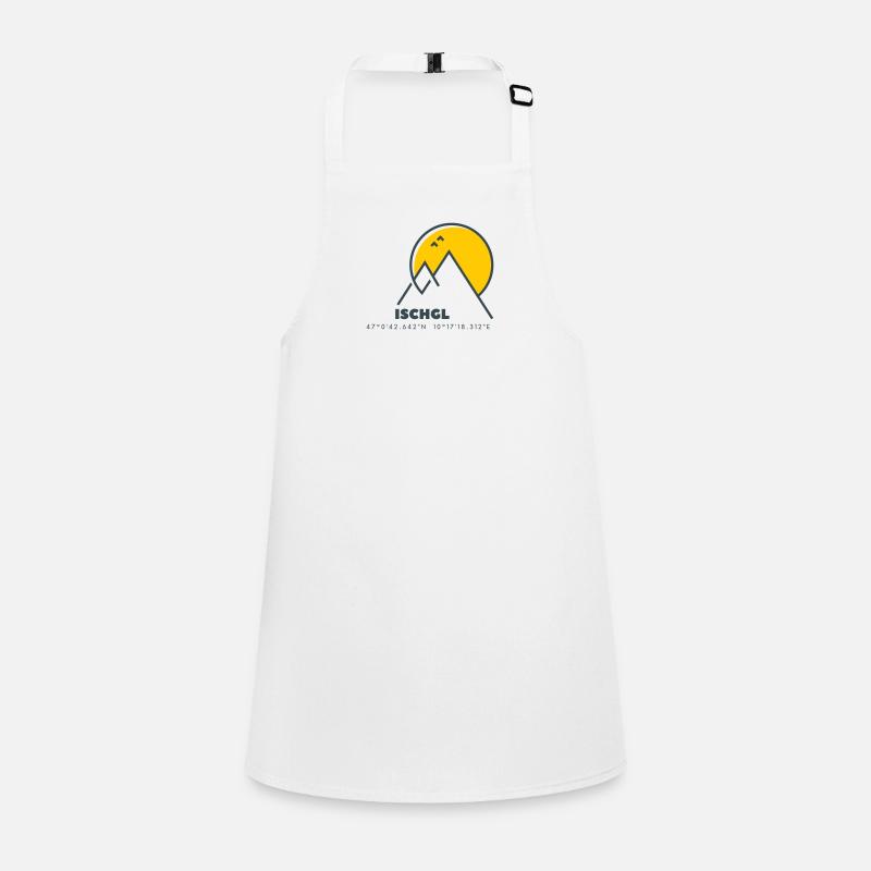 Minimalistisches Ischgl-Logo Schürze für Kinder