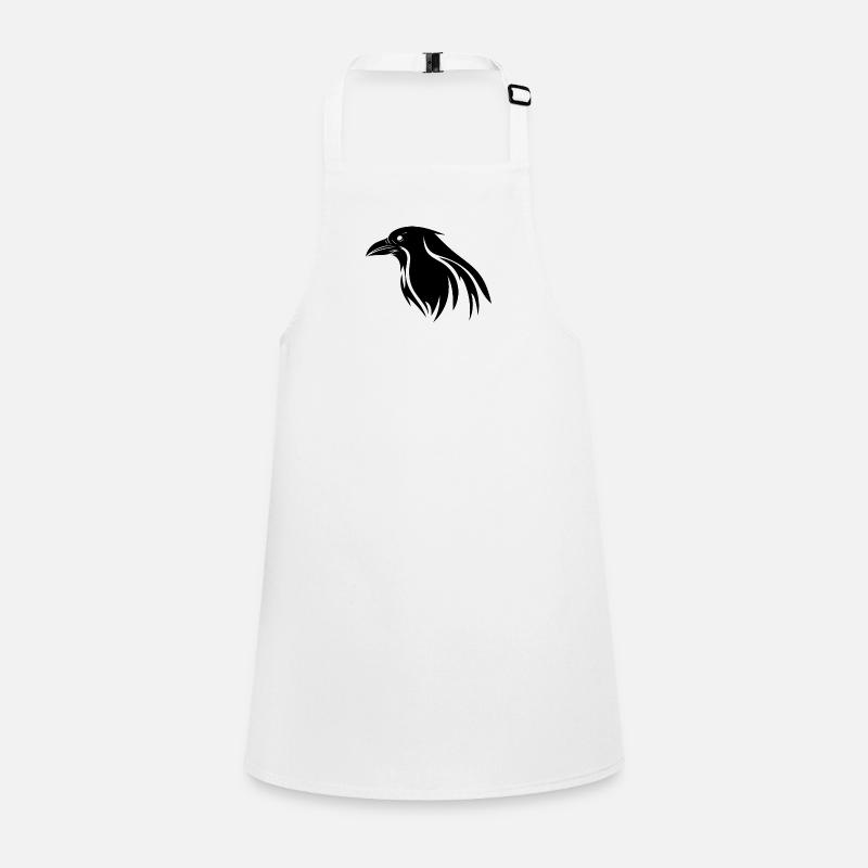 Cute cunning raven Children's Apron