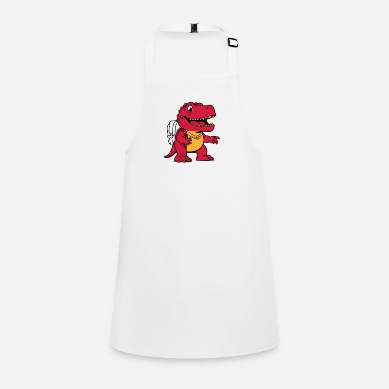 Trex with backpack Children's Apron