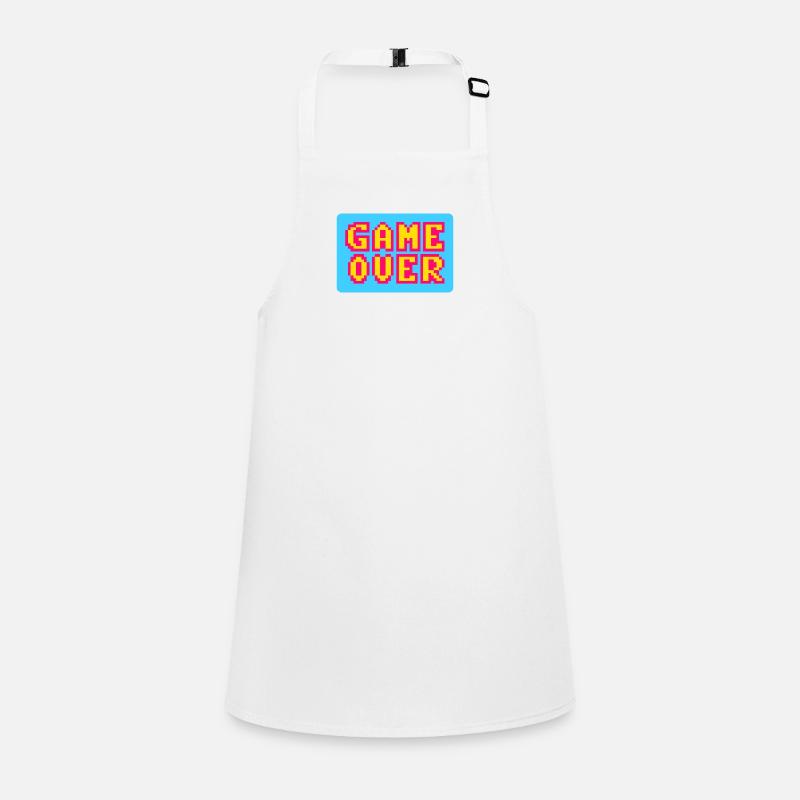 Game Over retrogaming vintage pixels Children's Apron
