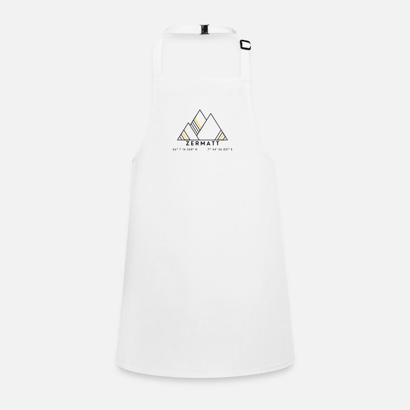 Minimalistisches Zermatt-Logo Schürze für Kinder