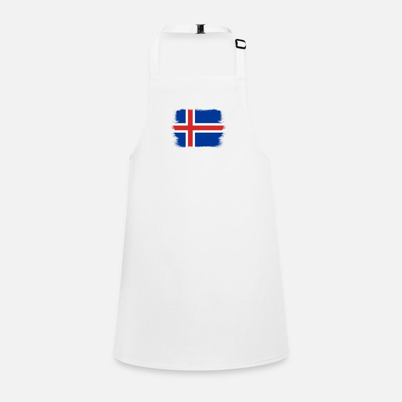 Drapeau de l’Islande Drapeau islandais vintage Look utilisé Tablier Enfant