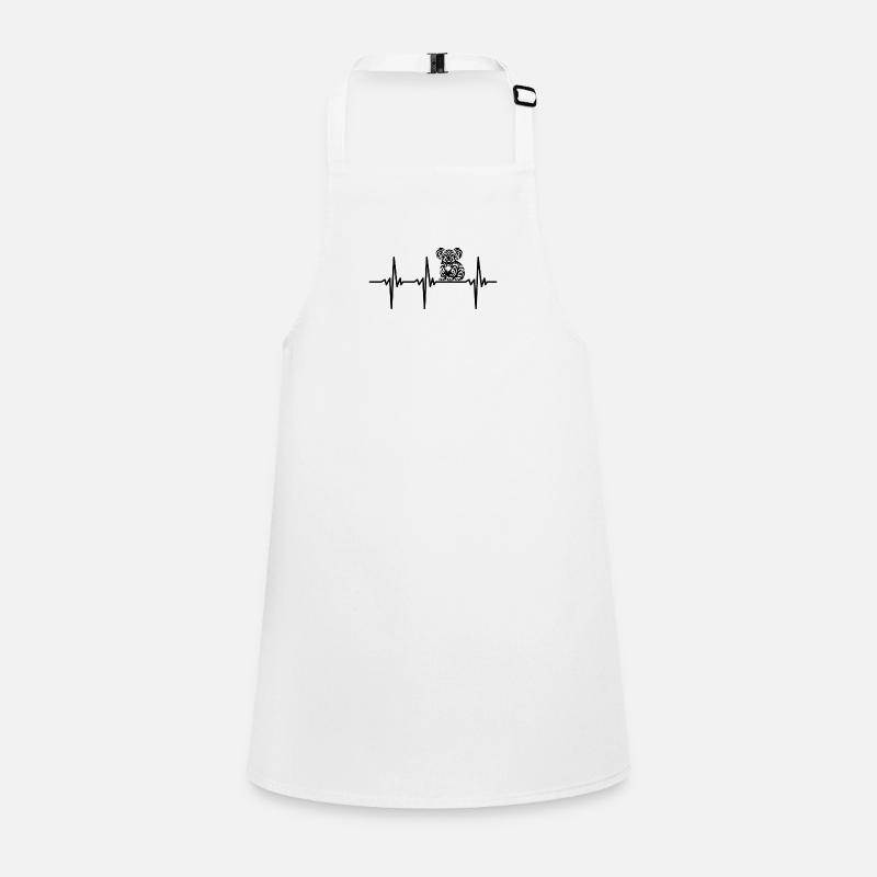 Heartbeat for cute koala marsupials Children's Apron