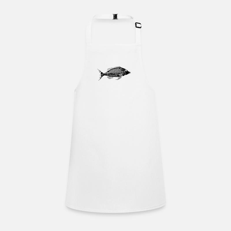 Vintage Fish HerringBone Bony Fish Squelette Tablier Enfant