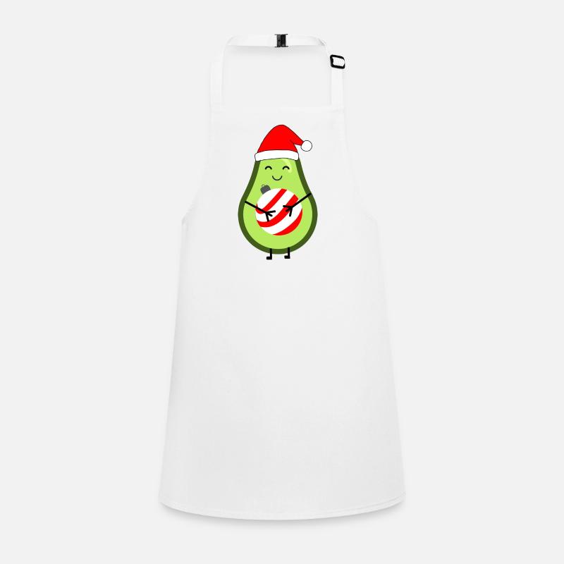 Affectionate Avocado with Christmas Sphere Children's Apron