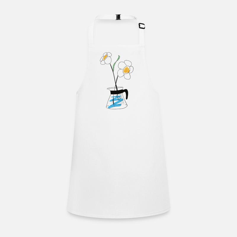 Coffee pot with flower Children's Apron