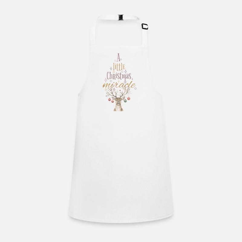 Petit Noël Miracle Cerf Noël Tablier Enfant