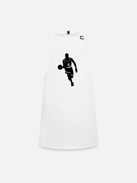 Basket-ball - Tablier Enfant - blanc - Devant