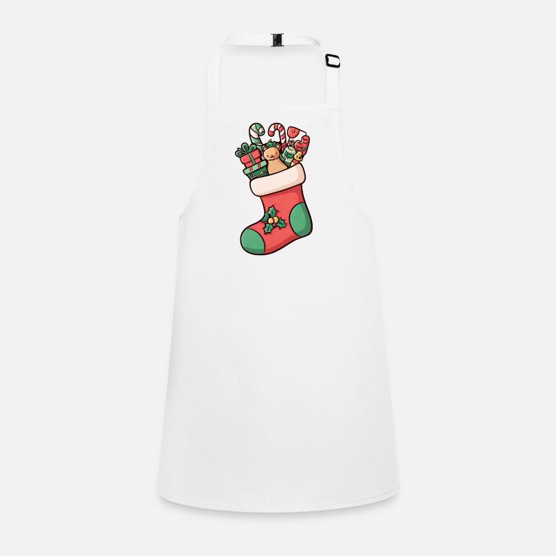 Chaussette de Noël Illustrée – Festif et Migon Tablier Enfant
