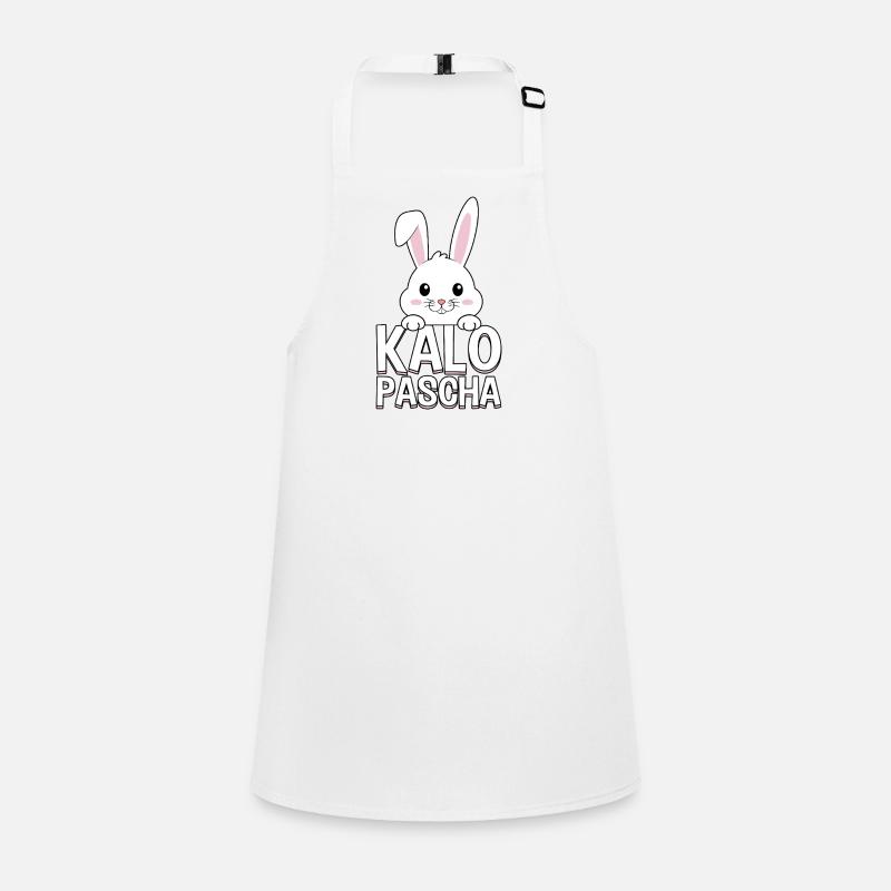 Kalo Pascha Greek Easter Bunny Orthodox Easter Children's Apron