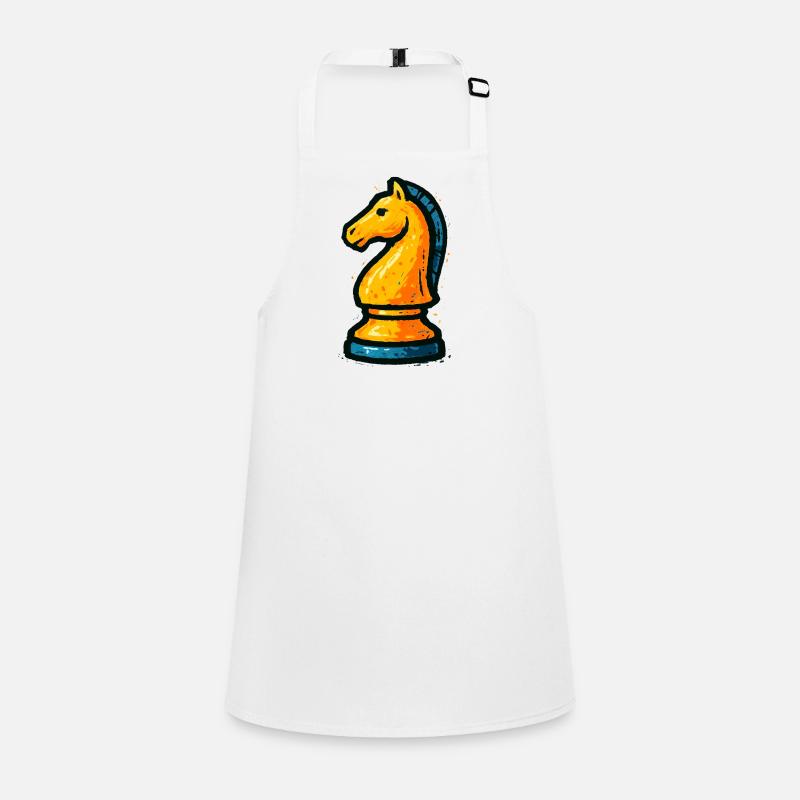 Dominate the Chessboard: Strategic Knight Children's Apron