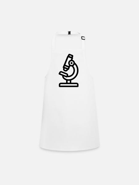 Microscope - Children's Apron - white - Front