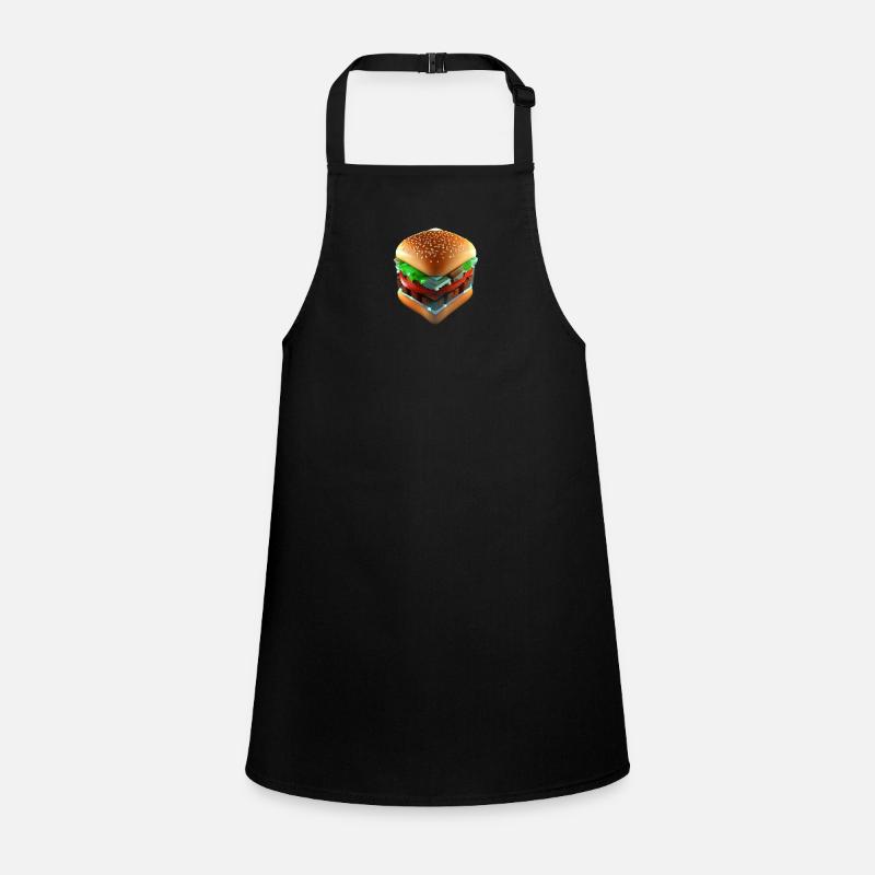 Hamburger Lover 3D Cube Children's Apron
