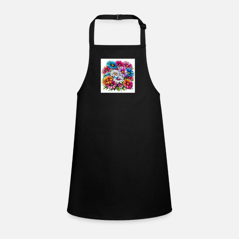 Colourful Daisy Drawing Children's Apron
