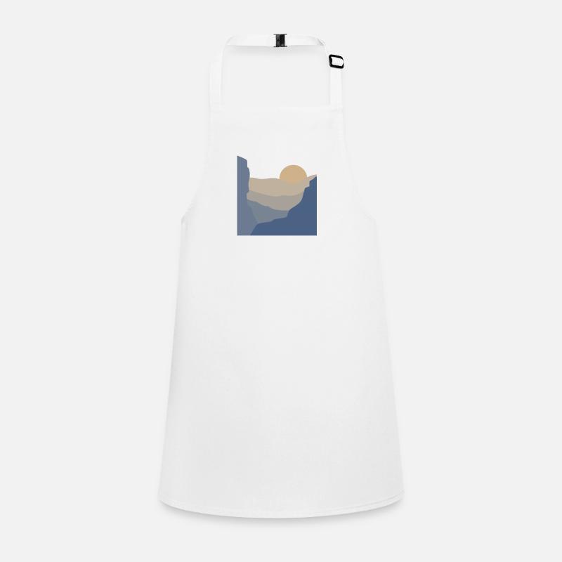 Mountains and Sun Landscape Children's Apron