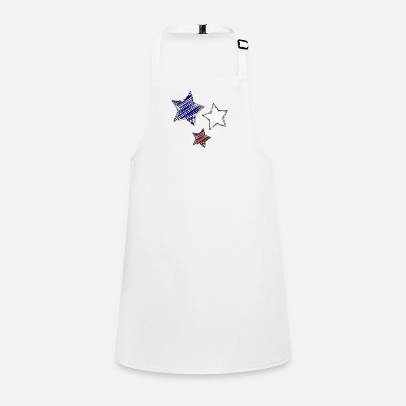 Bunte Sterne mit dynamischen Nachzeichnungen Schürze für Kinder