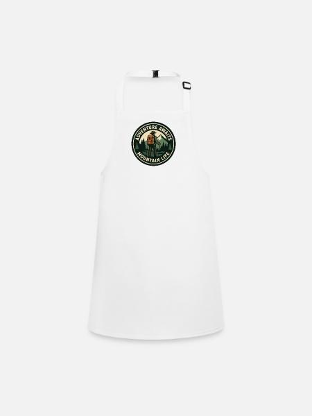 Adventure Wait Mountain Life - Children's Apron - white - Front