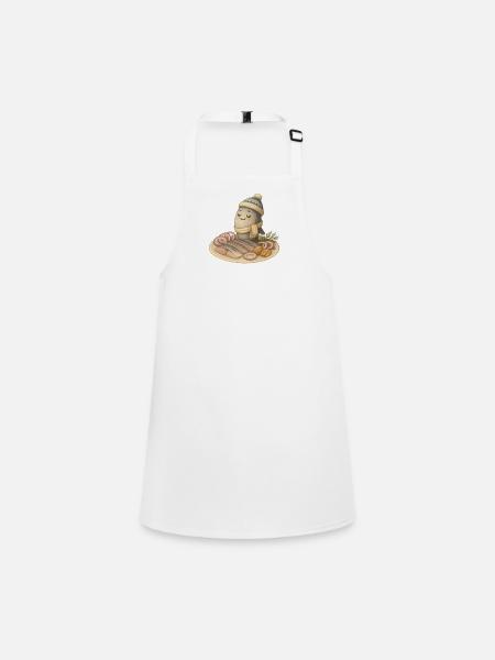 Proud herring - Children's Apron - white - Front