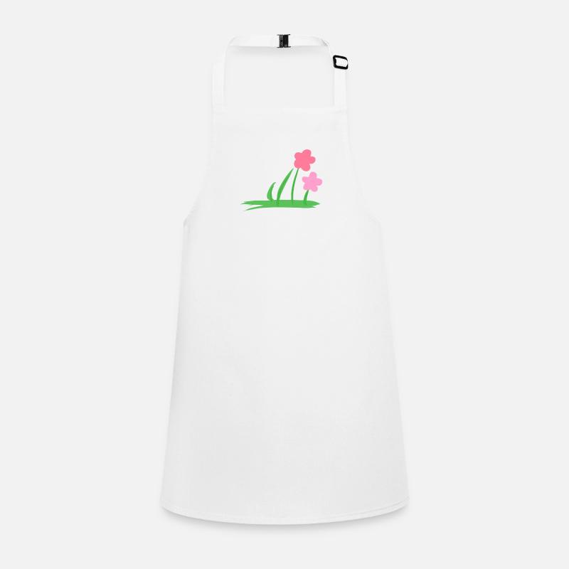 symbole naturel de deux fleurs Tablier Enfant