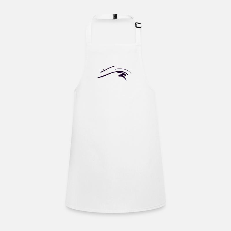 wave wavy line line line Children's Apron