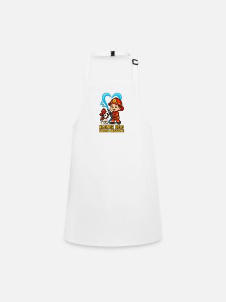 Petit héros, grande mission - Tablier Enfant - blanc - Devant