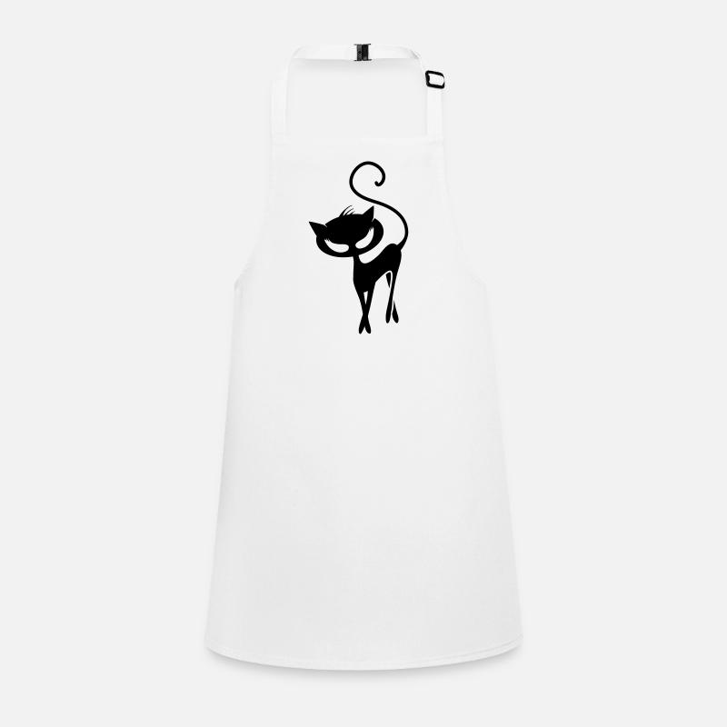 Un chat noir Tablier Enfant