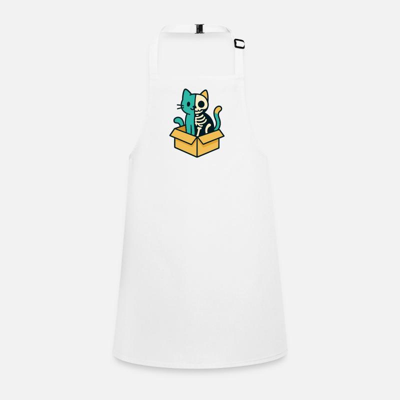 Schrödinger's Cat - Physics Design - Children's Apron - white