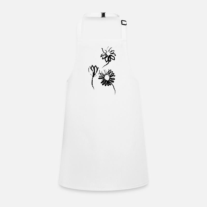 Fleurs dessinées à la main Tablier Enfant