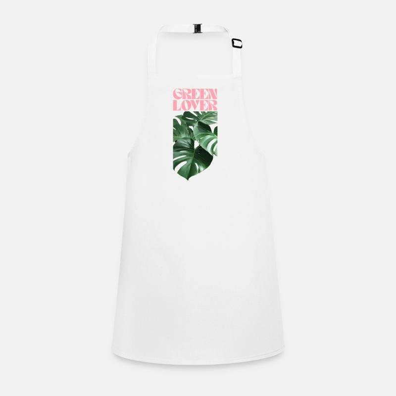 Tropical Monstera Green Lover Design Children's Apron