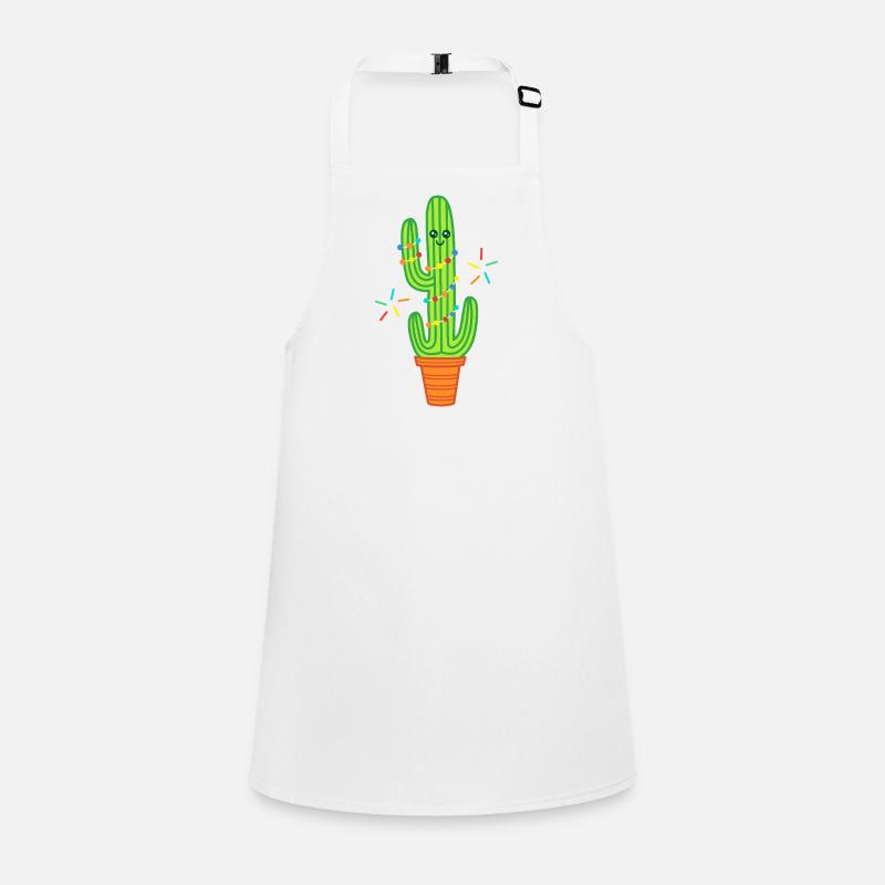 Mignonne bande dessinée Cactus Green Tablier Enfant