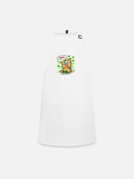 "choke" Brussels sprouts! - Children's Apron - white - Front