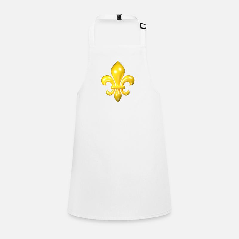 Yellow Fleur de Lys Children's Apron