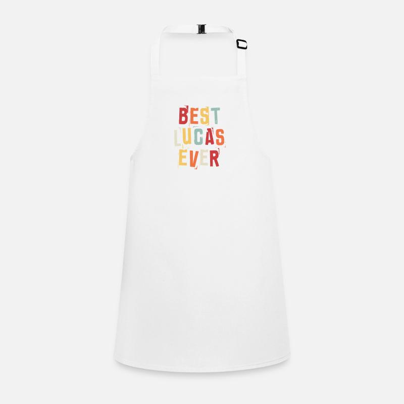 Best Lucas Ever First Name Retro Text Gift Children's Apron