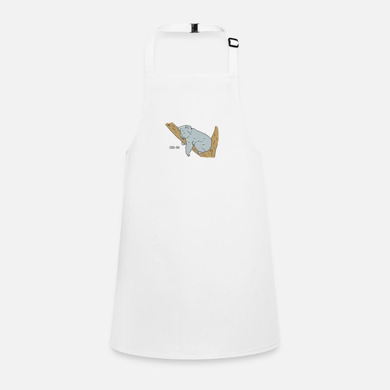 Sleeping Koala on Tree Branch Doodle Children's Apron