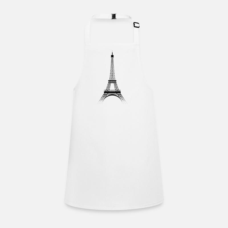 Tour Eiffel PARIS (black-transparence) - Tablier Enfant - blanc
