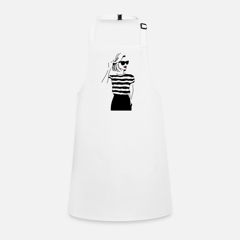 Girl with red Lips Tablier Enfant