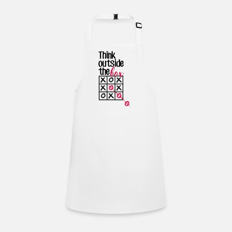 Pink Box Chain Script Children's Apron