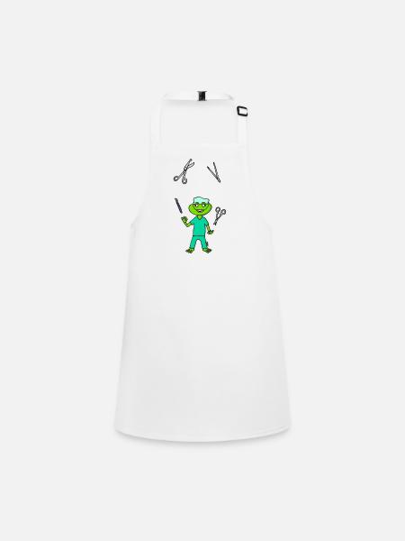 OP Nurse Frog - Schürze für Kinder - Weiß - Vorne