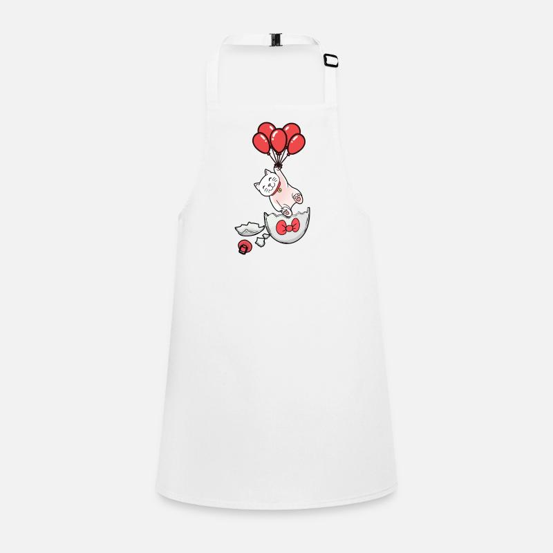 Chat Naissance Coquille D’oeuf Ballons Enfants Bébé Tablier Enfant