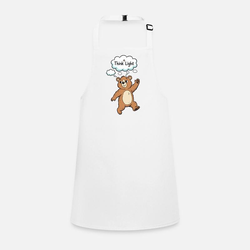 Think Light Bear Cartoon Motif Children's Apron