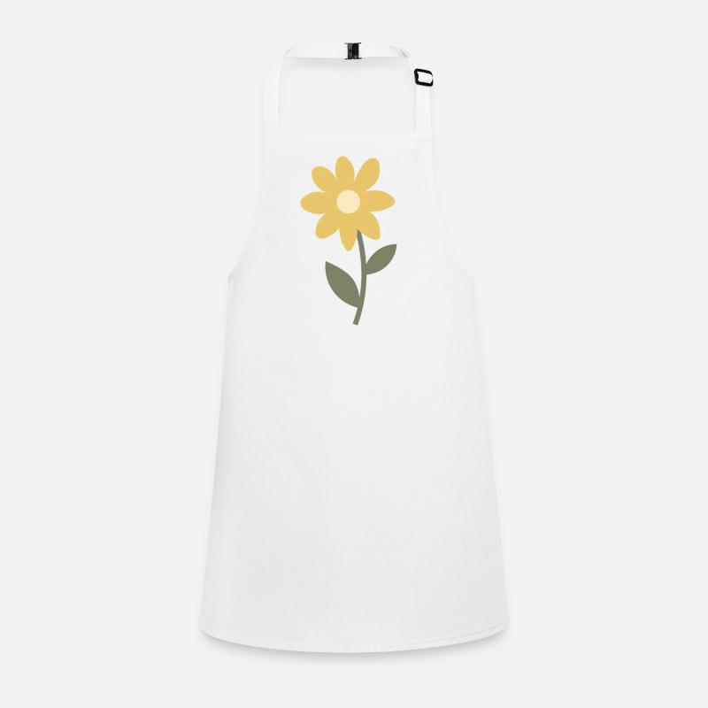 Minimales Blumenblütendesign Schürze für Kinder