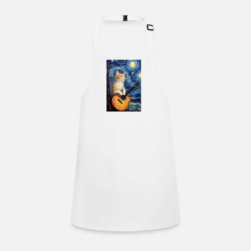 Cat Plays Guitar Children's Apron