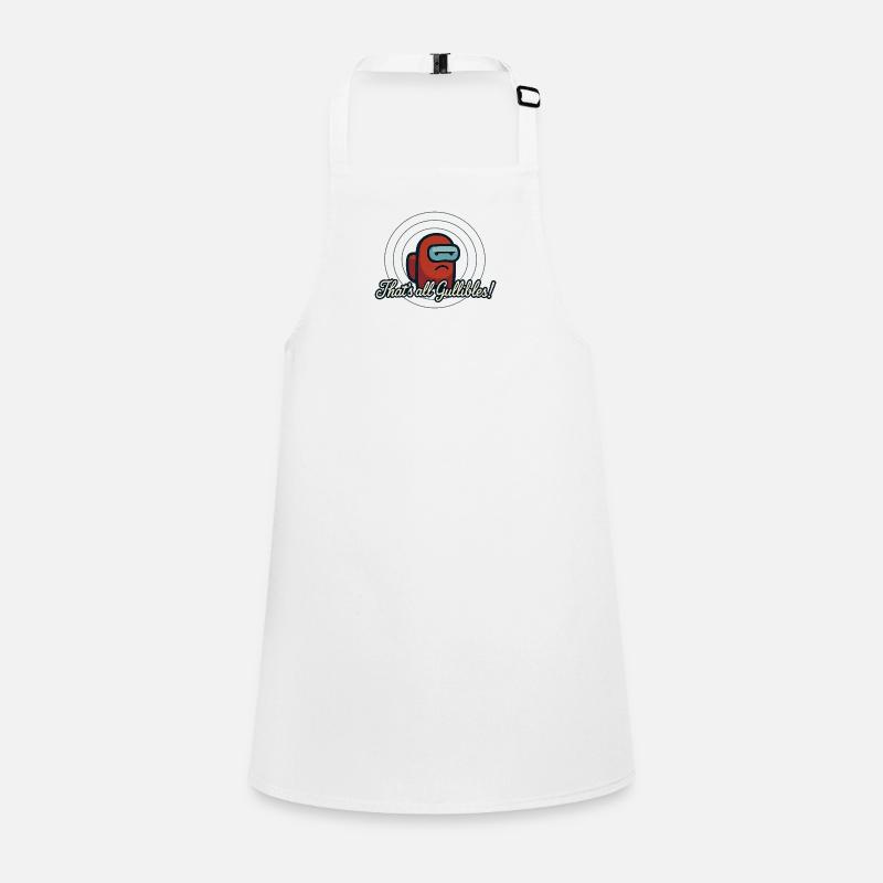 Impostor Gullibili - Children's Apron - white