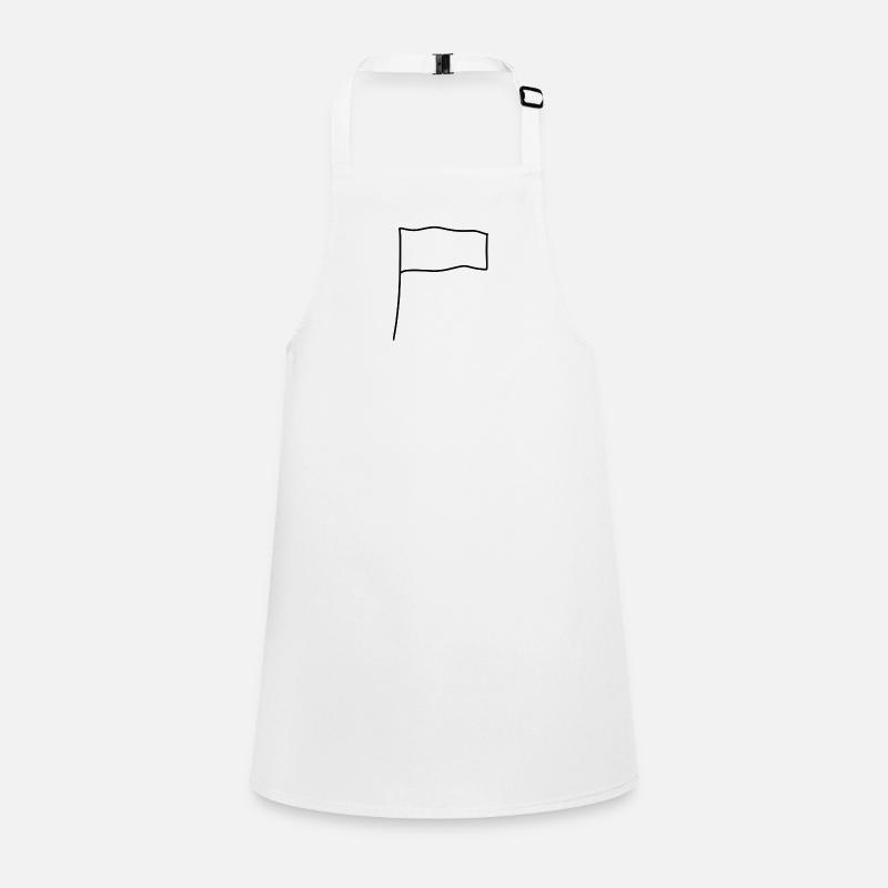 Forme du symbole du drapeau Tablier Enfant