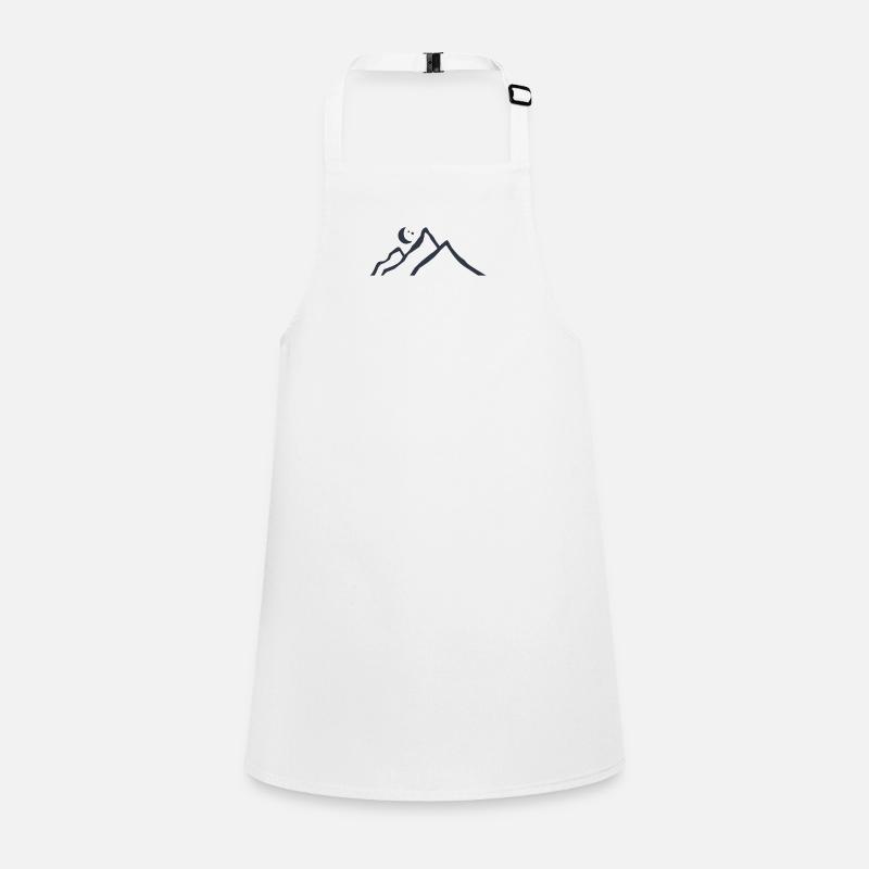 Mountain relief - Children's Apron - white